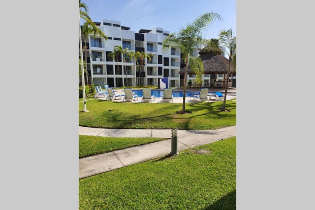 Ferienwohnung Departamento De Lujo En Manzanillo, Planta Baja Frente A La Alberca Exterior foto