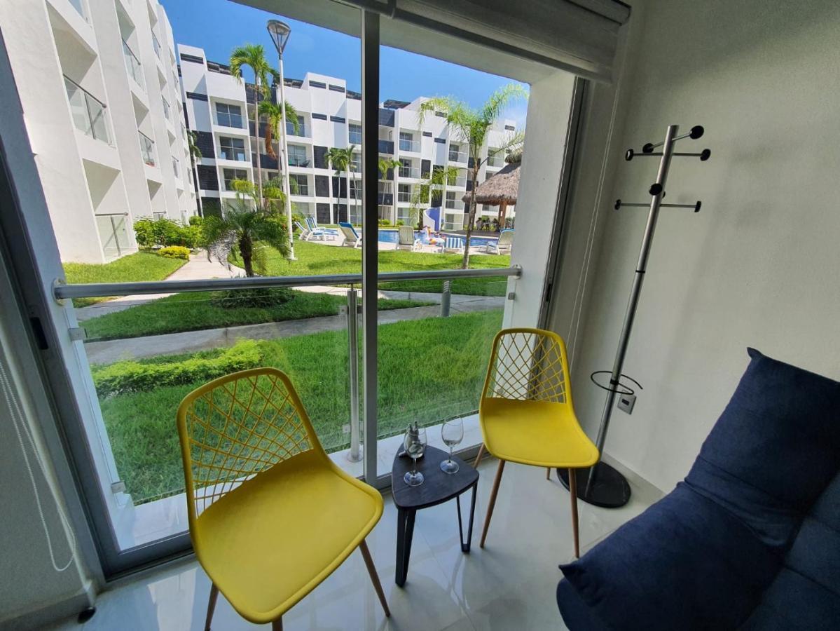 Ferienwohnung Departamento De Lujo En Manzanillo, Planta Baja Frente A La Alberca Exterior foto