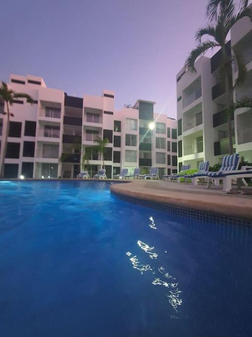 Ferienwohnung Departamento De Lujo En Manzanillo, Planta Baja Frente A La Alberca Exterior foto