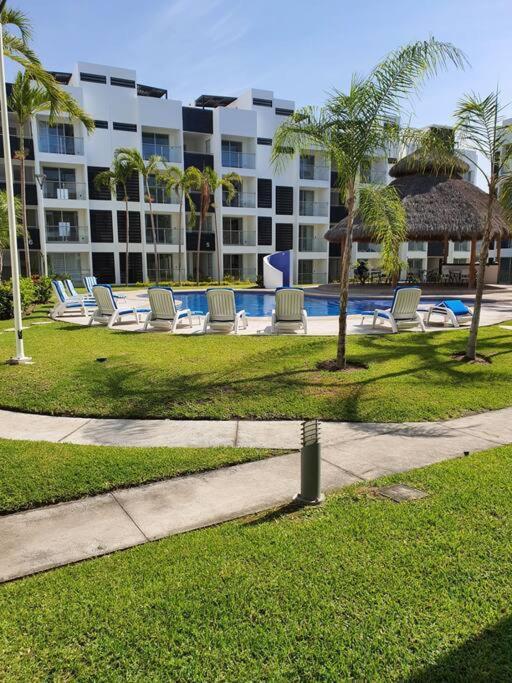 Ferienwohnung Departamento De Lujo En Manzanillo, Planta Baja Frente A La Alberca Exterior foto
